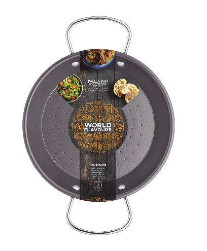 World of Flavours Mediterranean Paella Pan - 38.5cm