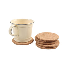 Load image into Gallery viewer, T&amp;G Round Cork Coasters - Set of 6
