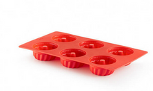 Load image into Gallery viewer, Lekue Gourmet 6 Cav Savarin Mini Mould - Red
