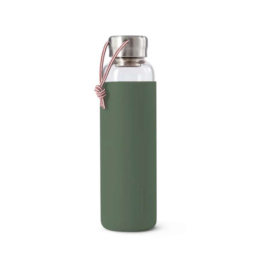 Black & Blum Glass Water Bottle - Olive