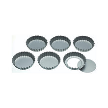 Load image into Gallery viewer, KitchenCraft Individual Loose-Bottom Tart Tins - 10cm
