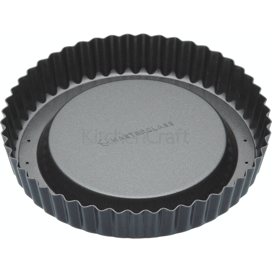 MasterClass Non-Stick Raised Loose Base Fluted Flan Tin - 8