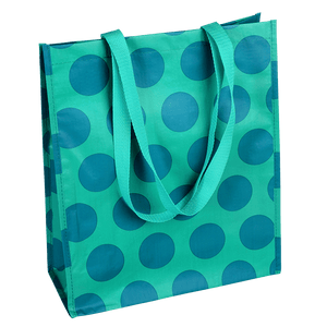Rex Shopping Bag - Blue on Turquoise Spotlight