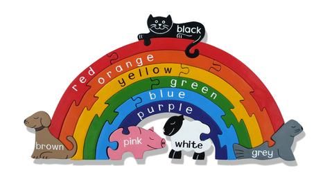 Alphabet Jigsaw - Irish Rainbow