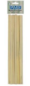 PME Pack of 12 Bamboo Dowel Rods