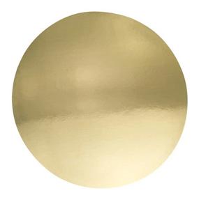 PME Pack of 3 Round Mirrored Cake Card - Gold (10")
