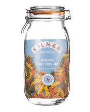 Load image into Gallery viewer, Kilner Clip Top Jar - Round, 3L

