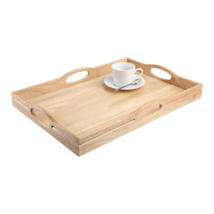 T&G Hevea Tray with 4 Handles