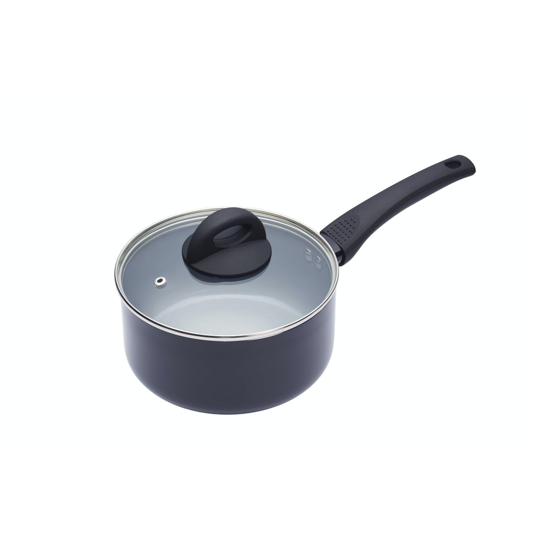 MasterClass Ceramic Coated Induction Ready Saucepan - 18cm