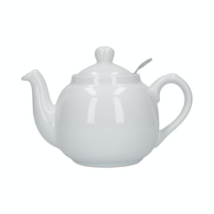 London Pottey 6 Cup Farmhouse Filter Teapot - White
