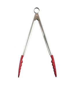 Cuisipro Silicone Locking Tongs Red - 30cm