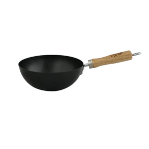 Dexam Standard Gauge Carbon Steel Wok - 8''