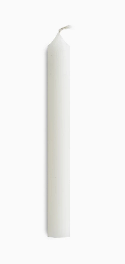 white tapers