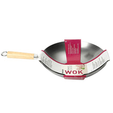 Load image into Gallery viewer, Dexam Professional Carbon Steel Wok - 12&quot;
