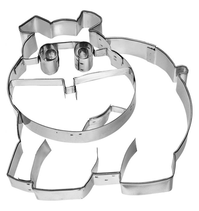 Birkmann Cookie Cutter Hippopotamus, 11cm Stainless Steel