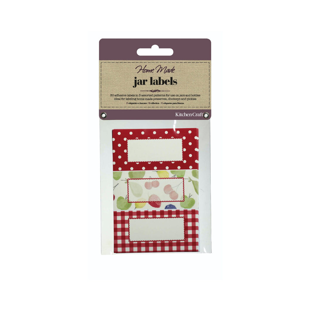 Home Made Pack of 30 Jam Jar Labels - Orchard