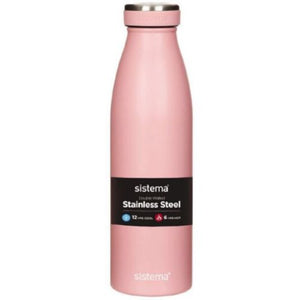 Sistema Stainless Steel Bottle 500ml - Assorted colours