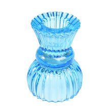 Load image into Gallery viewer, Rex Double ended Glass Candle Holder - Blue
