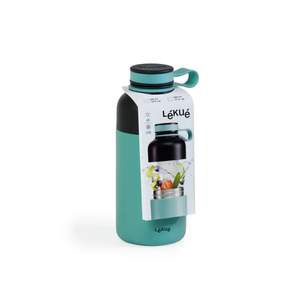 Lekue Insulated Bottle To Go 300ml - Turquoise
