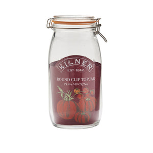 Kilner Clip Top Jar - Round, 2 Litre