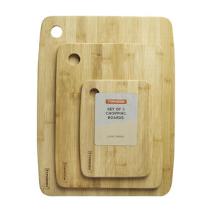 Typhoon Living Bamboo Chopping Boards - Set of 3