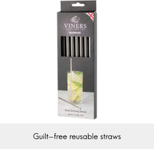 Load image into Gallery viewer, Viners Stainless Steel Drinking Straws - Long
