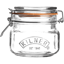 Load image into Gallery viewer, Kilner Clip Top Jar - Square, 500ml
