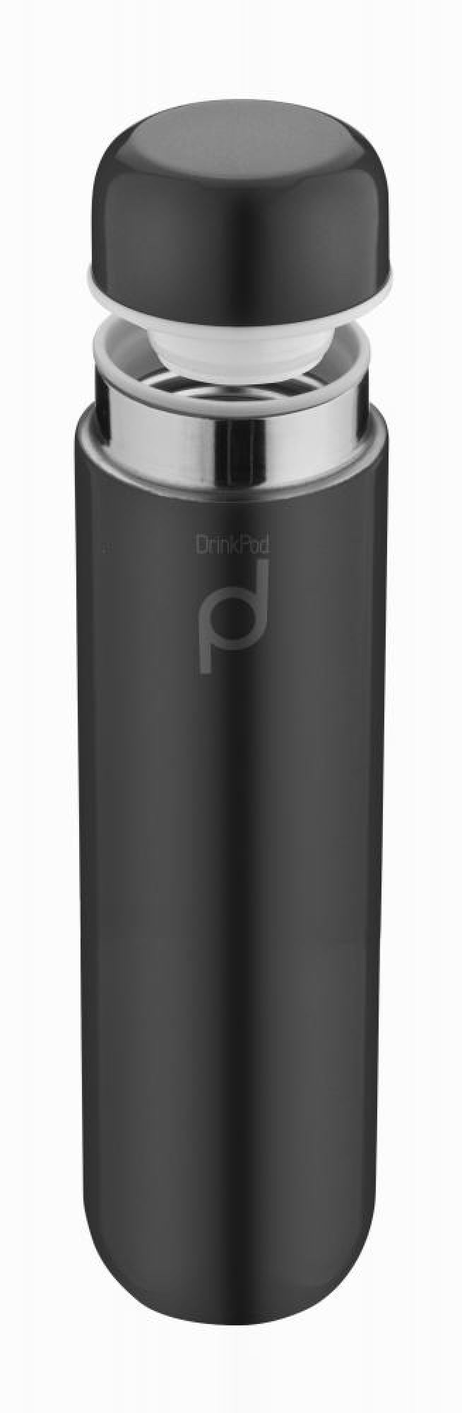 Grunwerg 300ml Drink Pod Insulated Flask - Black