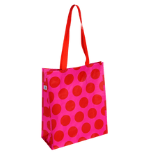 Load image into Gallery viewer, Rex Shopping Bag - Red on Pink Spotlight
