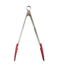 Load image into Gallery viewer, Cuisipro Silicone Locking Tongs Red- 24cm
