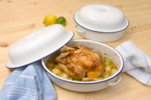 Falcon Oval Enamel Roaster - 36cm