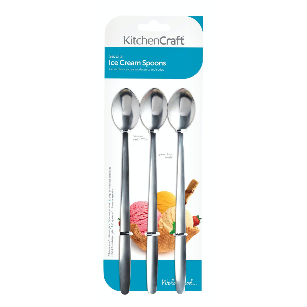 KitchenCraft Set of 3 Ice Cream Spoons