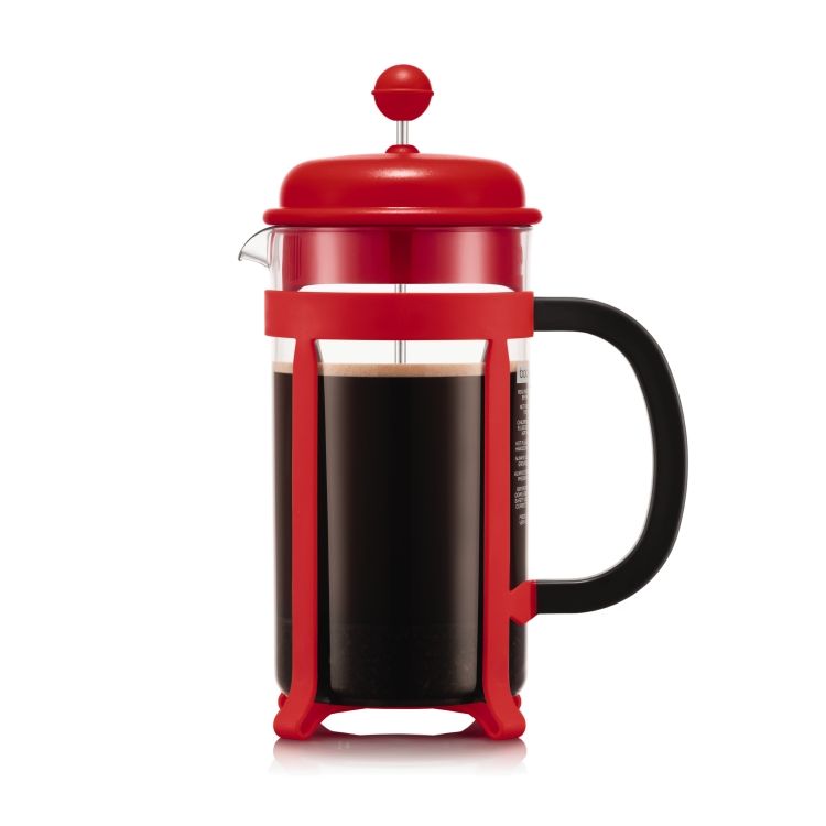 Bodum Java French Press 8 Cup - Red (Black Handle)
