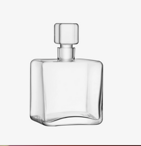 LSA Cask Whisky Square Decanter 1L Clear