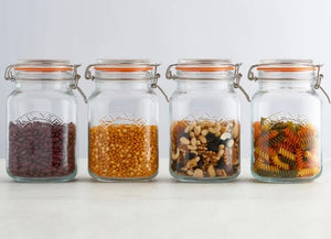 Kilner Clip Top Jar - Square, 2 Litre