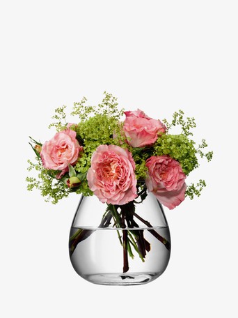 LSA Flower Table Bouquet Vase - Clear (17cm)