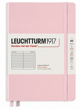 Load image into Gallery viewer, Leuchtturm A5 Hardback Ruled Notebook - Powder Pink
