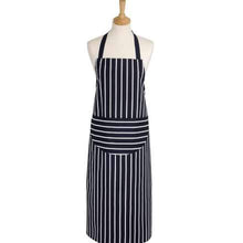 Load image into Gallery viewer, Dexam Long Butchers Stripe Apron - Navy
