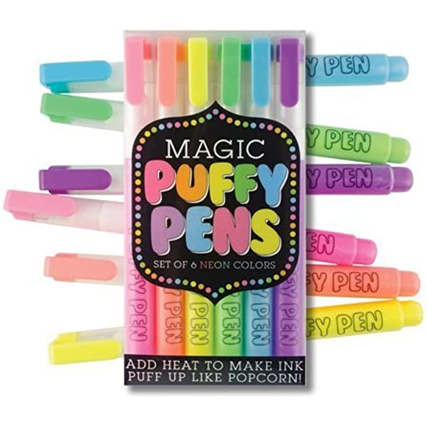Magic Neon Puffy Pens