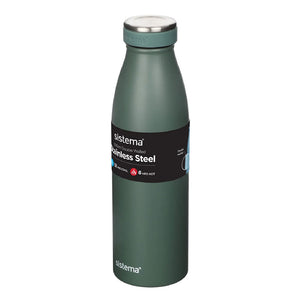 Sistema Stainless Steel Bottle 500ml - Assorted colours