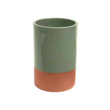 Load image into Gallery viewer, Dexam Sintra Glazed Terracotta Wine Cooler - Green

