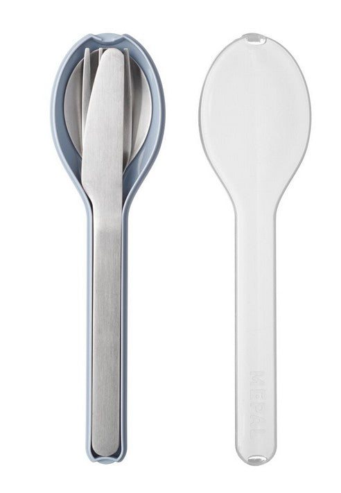 Mepal Cutlery Set Ellipse 3 pcs - Nordic Blue