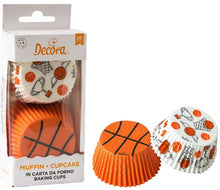 Load image into Gallery viewer, Decora Baking Cups - Basketball
