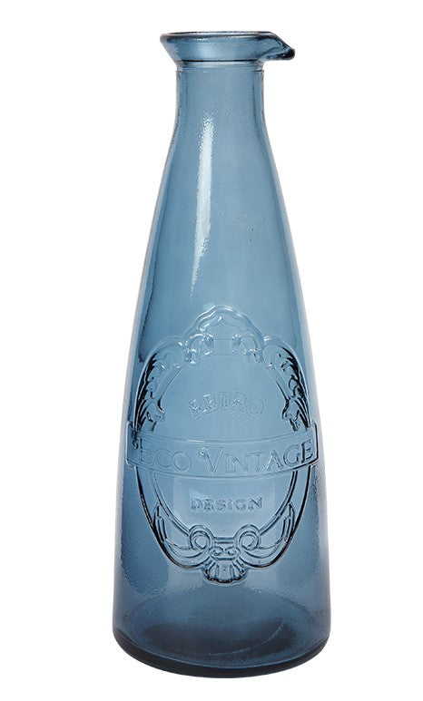Dexam Sintra Recycled Glass Carafe – Ink Blue
