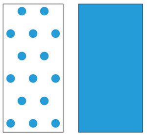Decora Paper Wrappers - Light Blue & Dots 10X6cm