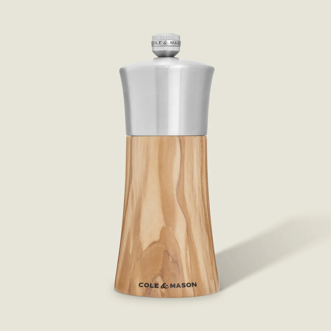 Cole & Mason Bromley Pepper Mill, Olive Wood 150mm