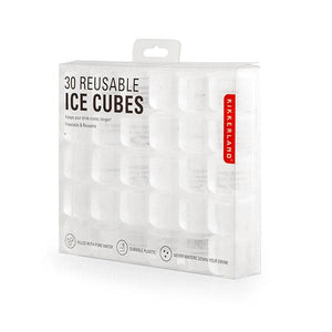 Kikkerland Clear Reusable Ice Cubes - Pack of 30