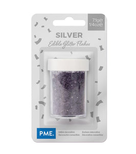 PME Glitter Flakes -  Silver