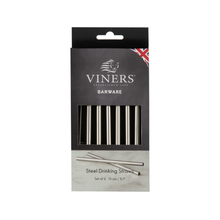 Load image into Gallery viewer, Viners Stainless Steel Drinking Straws - Short
