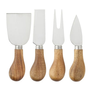 Taylor's Eye Witness Acacia 4 Piece Cheese Knife Set